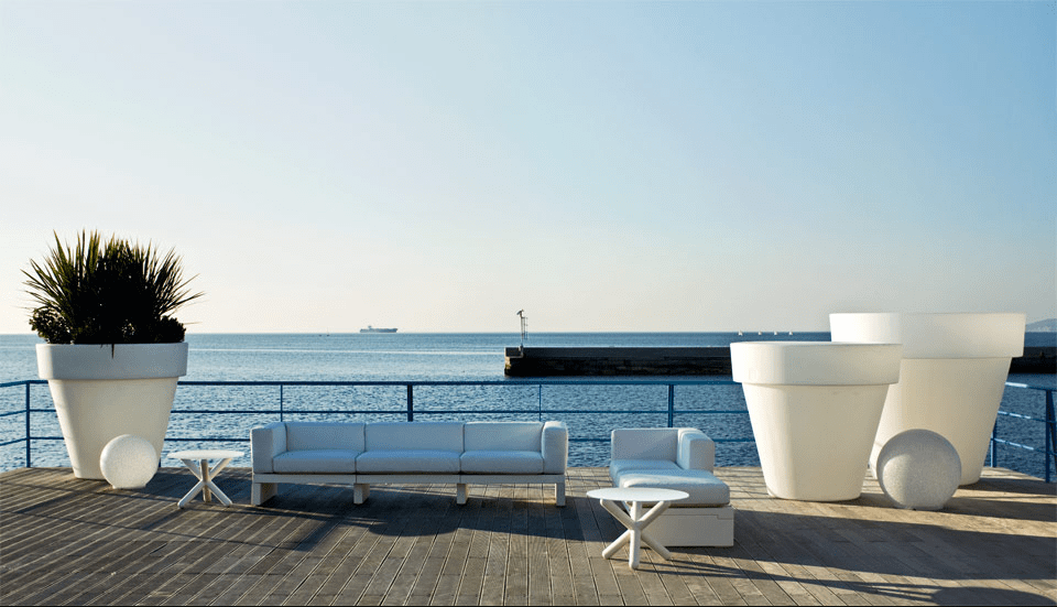 Hour Sofa Pouf and Table by Serralunga Furniture Tables Hour Sofa Pouf and Table by Serralunga Furniture Tables